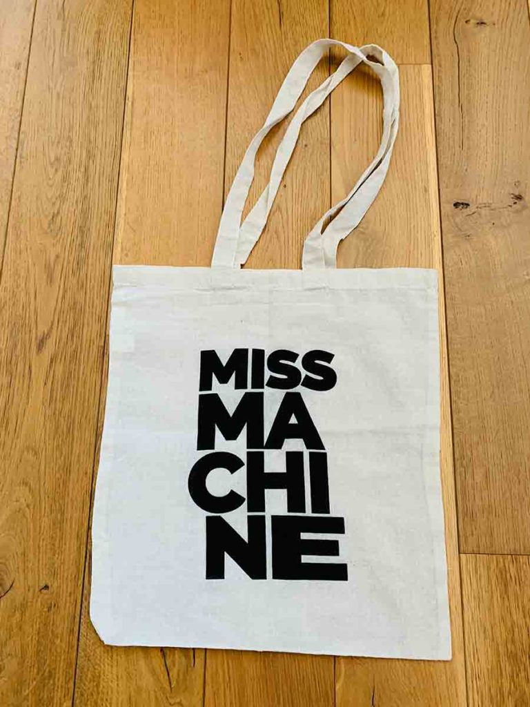 Tote bag Miss Machine